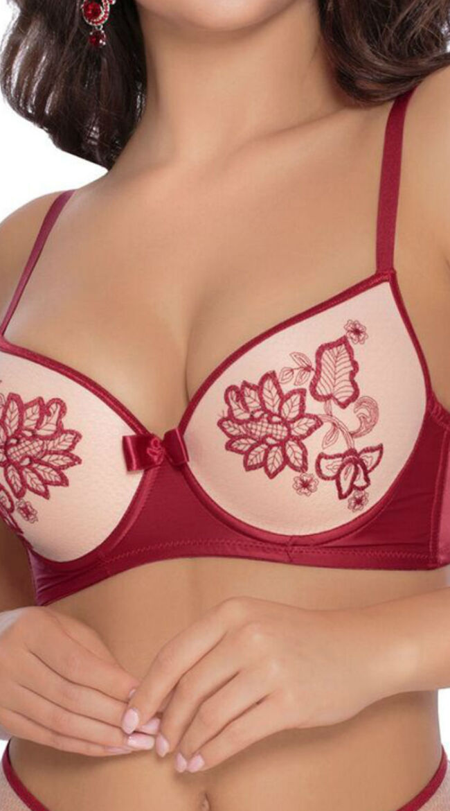 Claret Push Up Bra