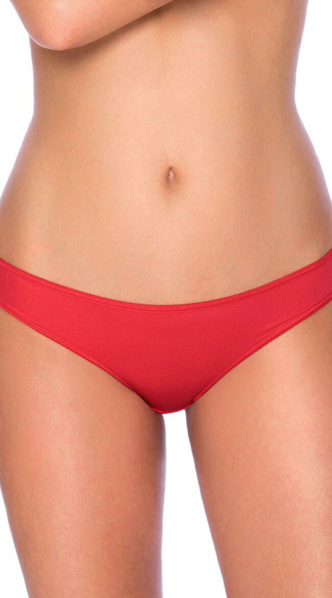 Mimi Red Open Strap Briefs