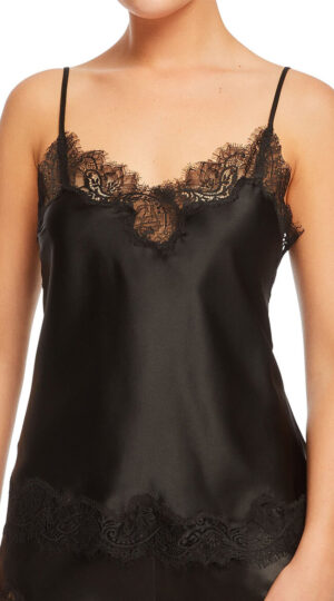 Scarlet Black Silk Camisole