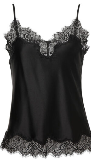 Scarlet Black Silk Camisole