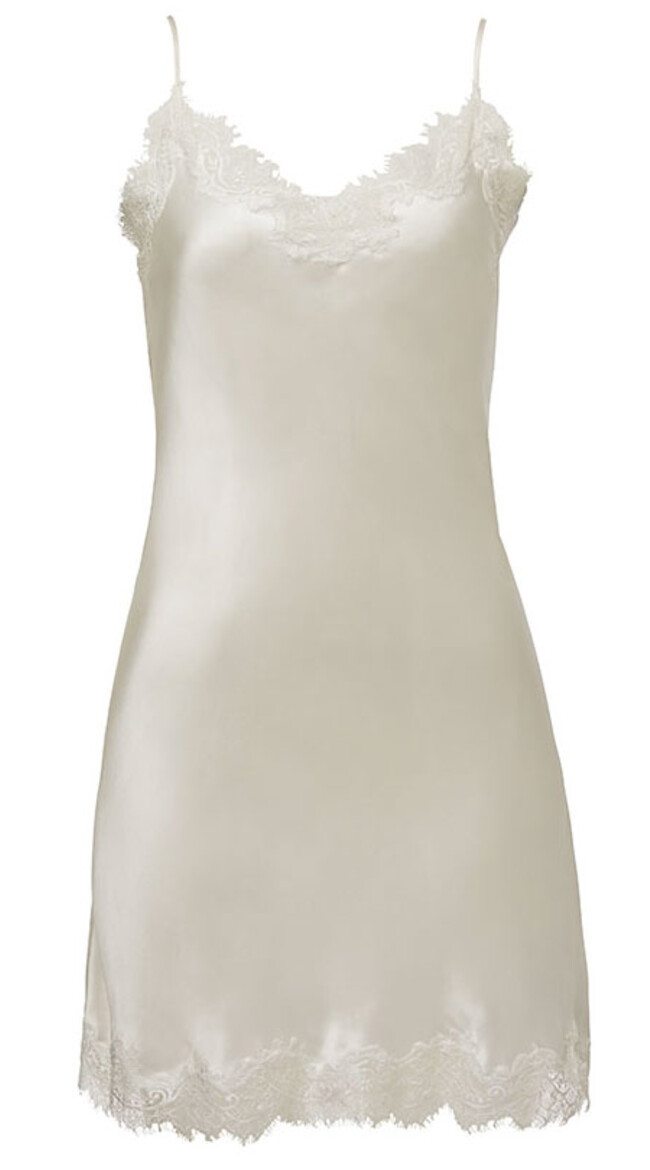 Scarlet Ivory Silk Chemise