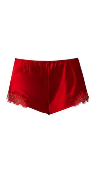 Scarlet Red Silk French Knickers