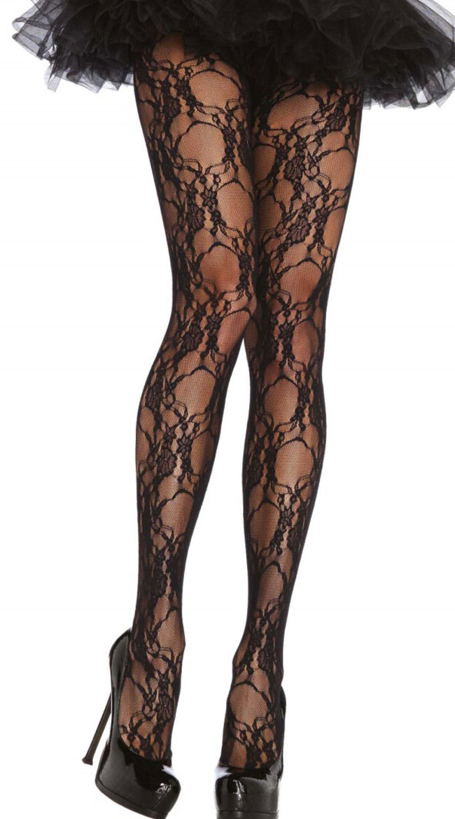 Sexy Black Lace Tights