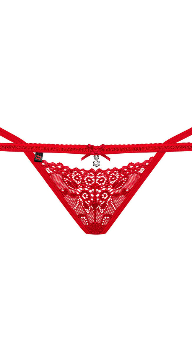 Sexy Red Lace Thong