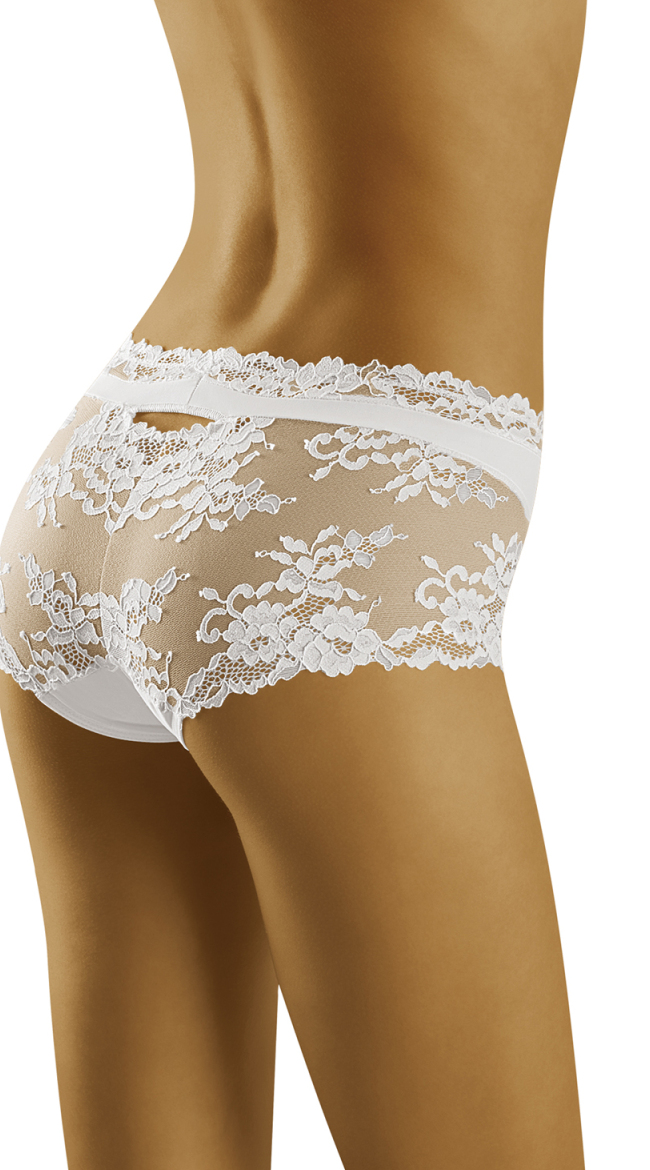Luxa Floral White Lace Briefs