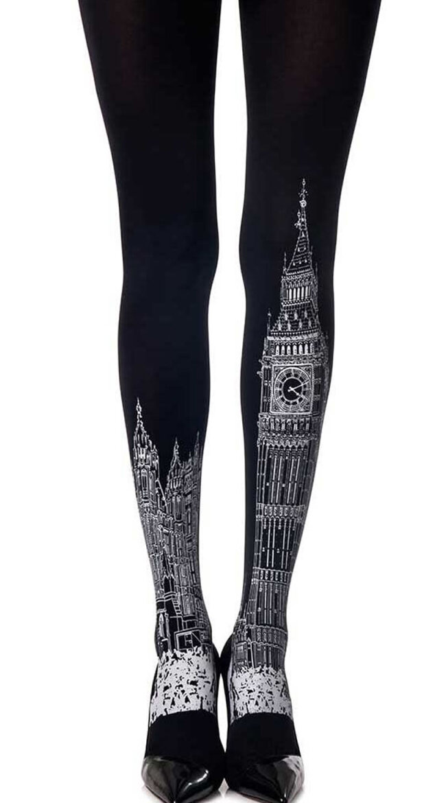 London Chic Print Tights