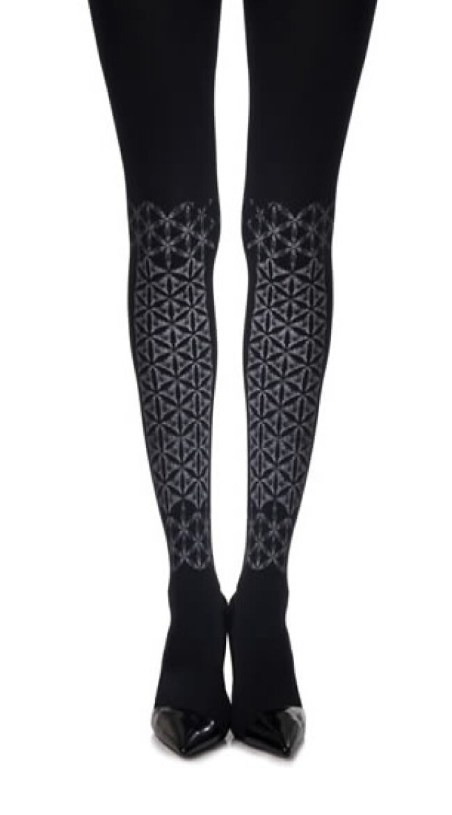 Frozen Shapes Print Tights