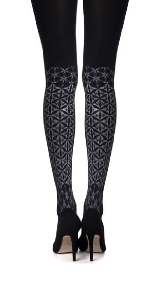 Frozen Shapes Print Tights