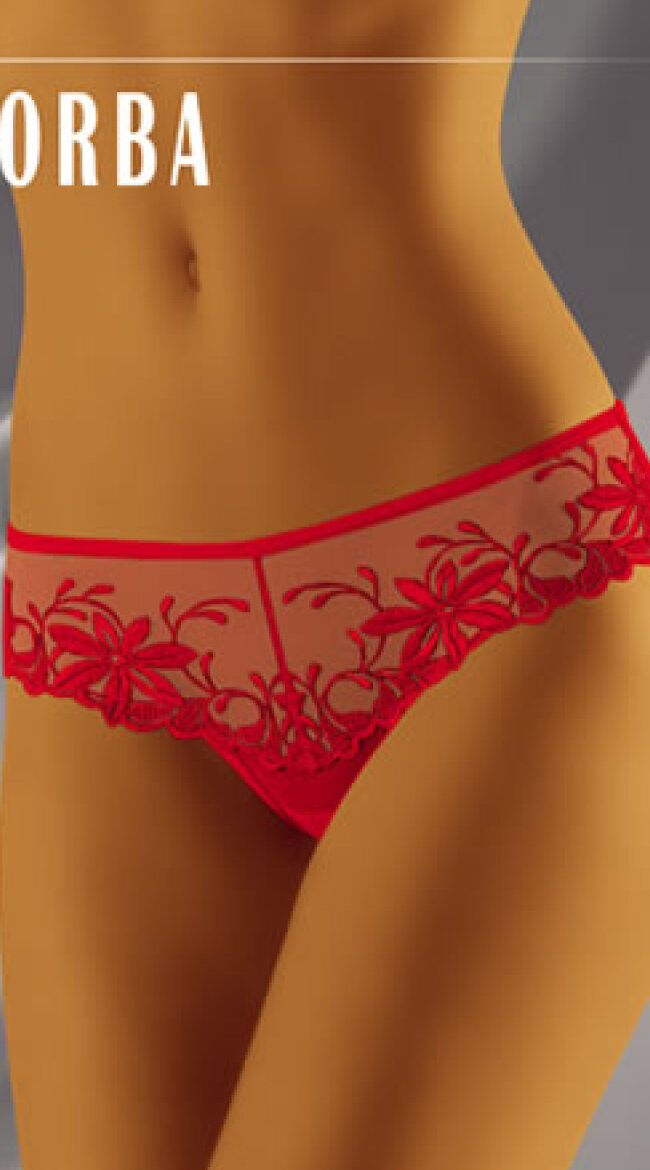 Red Hot Lace Thong